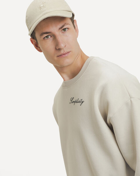Sudadera Blanca Relaxed