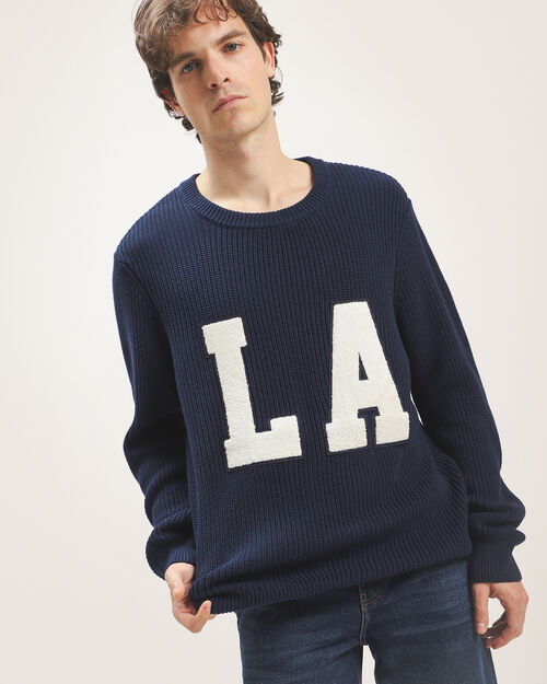 Suéter Azul Oversize