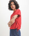 Playera Roja Cropped,ROJO