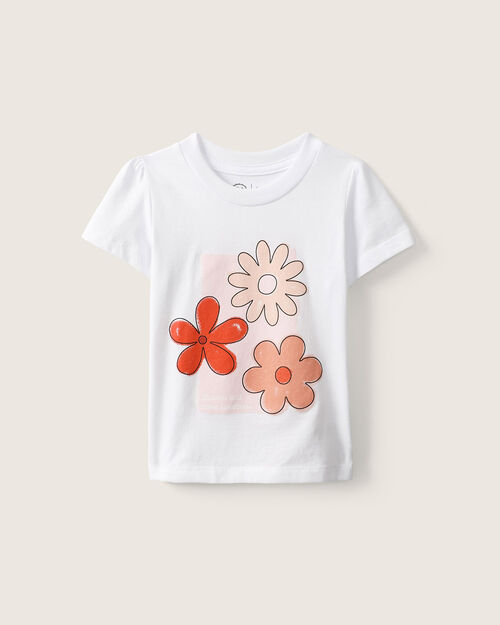 Playera Manga Corta Flores