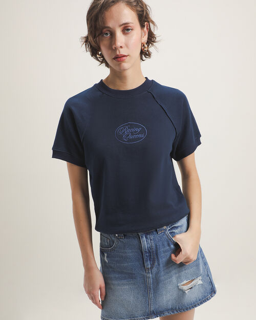 Playera Azul Relaxed