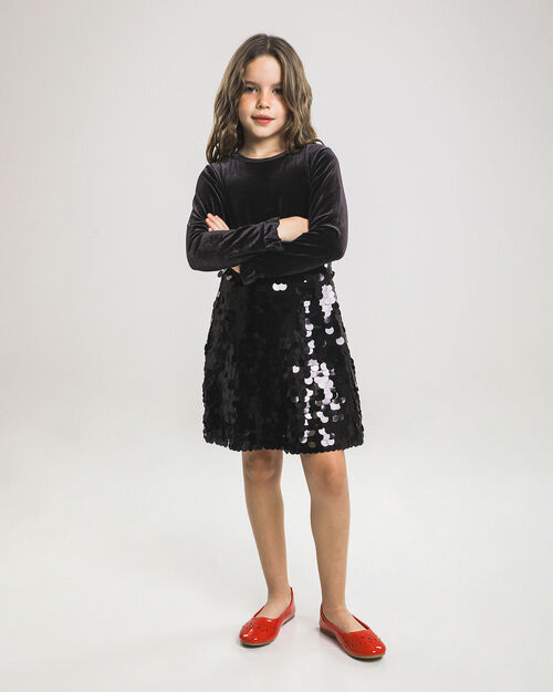 Vestido Corto Negro Lentejuelas