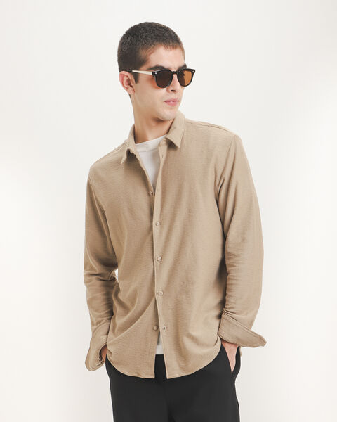 Camisa Regular Caqui