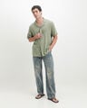 Jeans Baggy Efecto Lavado,AZUL EMPOLVADO