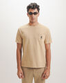 Playera Beige Bolsillo,BEIGE