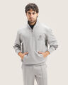 Sudadera Gris Fit Relaxed,GRIS