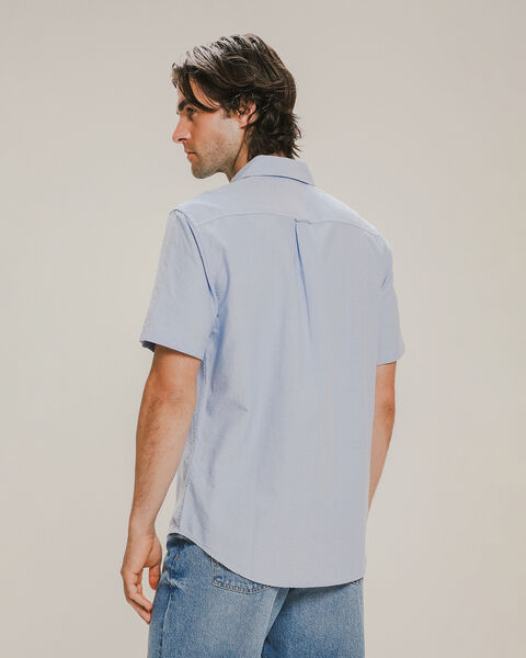 Camisa Casual Azul