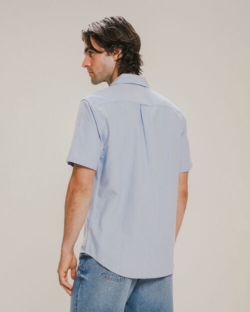 Camisa Casual Azul