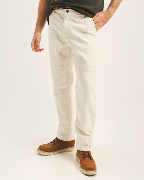 Pantalón Straight Beige
