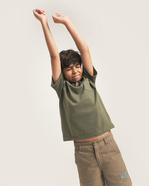 Polo Verde Manga Corta