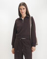 Sudadera Cerrada Morada,MORADO