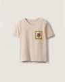 Playera Beige Texto Love,ROSA CLARO