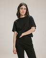 Playera Beige Cut Out,NEGRO