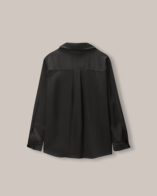 Camisa Manga Larga Satinada