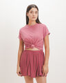 Short Falda Rosa,ROSA BUGAMBILIA
