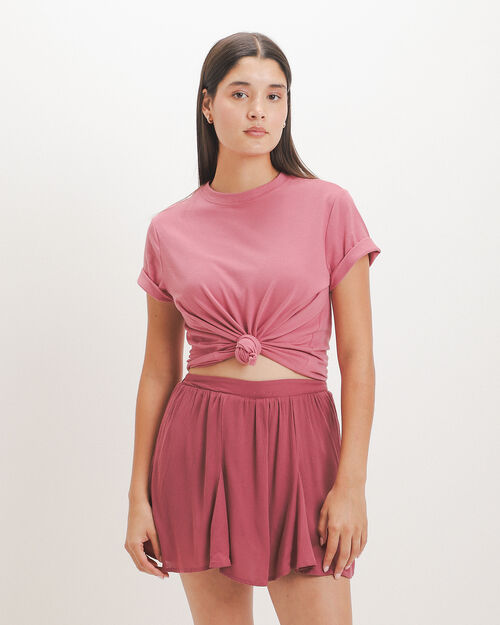 Short Falda Rosa