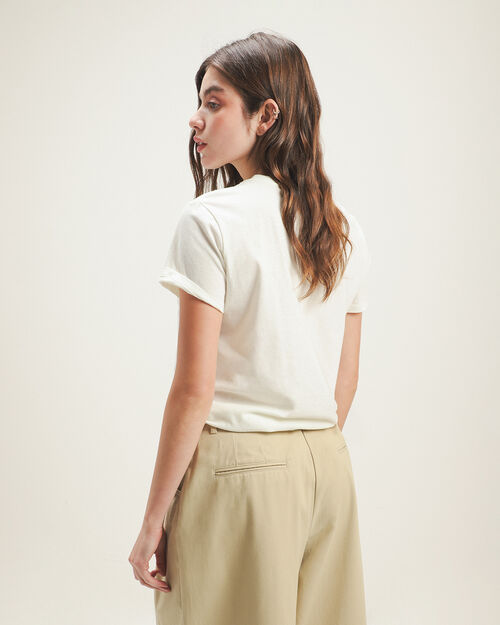 Playera Blanca Mariposa