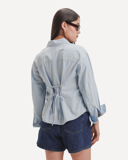 Camisa Azul Rayas