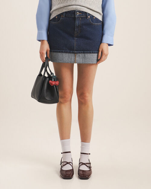 Falda Mini De Mezclilla