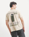 Playera Estampada Beige,BEIGE