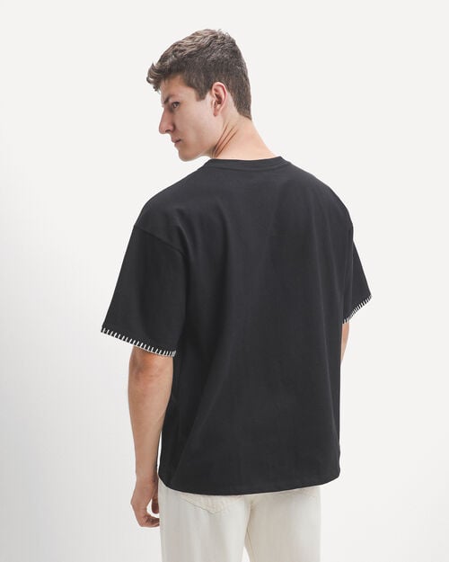 Playera Negra Pocket