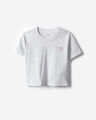 Playera Blanca Coraz&oacute;n,BLANCO