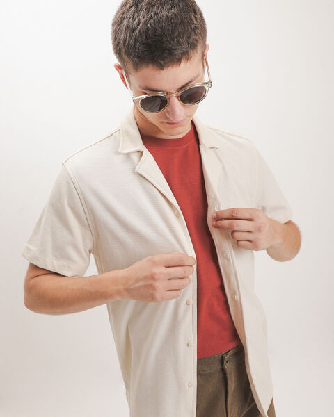 Camisa Caf&eacute; Relaxed