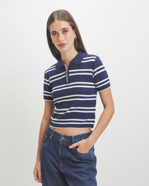 Polo Azul Rayas