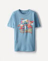 Playera Dise&ntilde;o Stitch,AZUL ACERO