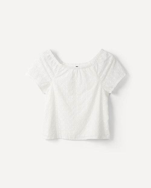 Blusa Blanca Tejida