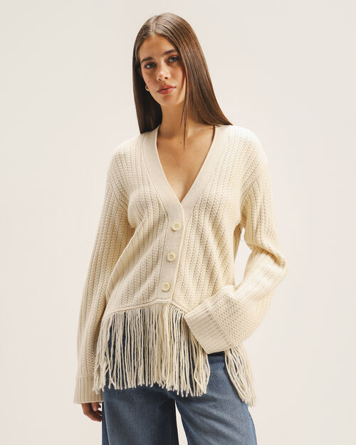 Su&eacute;ter Abierto Flecos