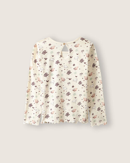 Playera Estampada Beige