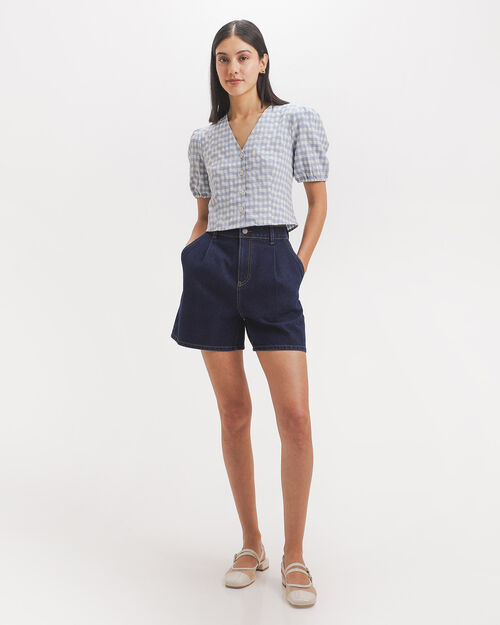 Short Loose De Mezclilla