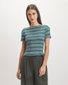 Playera Azul Rayas,VERDE OBSCURO