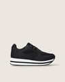 Tenis Plataforma Blancos,NEGRO