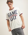 Playera Gris Estampada,BLANCO