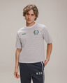 Playera Boxy Azul Rayas,BLANCO HUESO