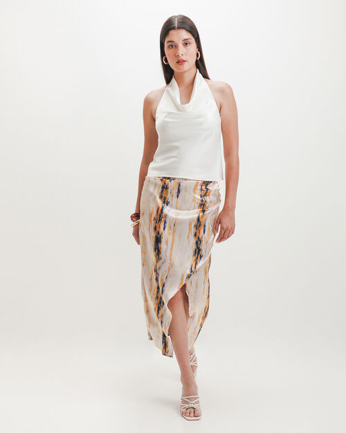 Blusa Halter Blanca
