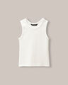 Tank Top De Rib Rosa,CRUDO