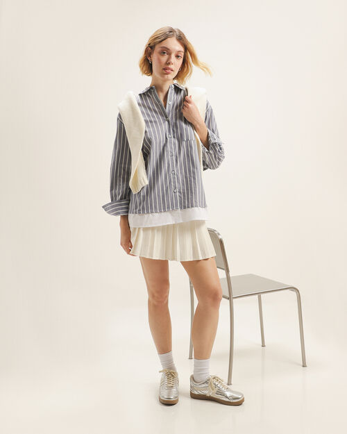 Camisa Oversize Azul