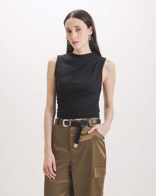 Top Negro Mesh
