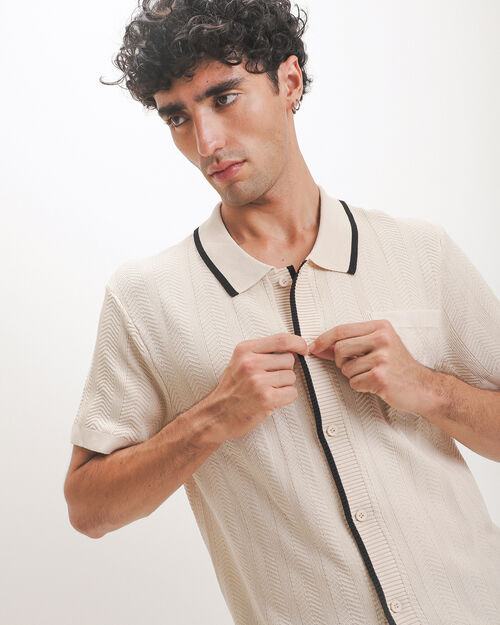 Camisa Polo Beige