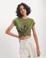 Playera Amarilla Estampada,OLIVO MEDIO