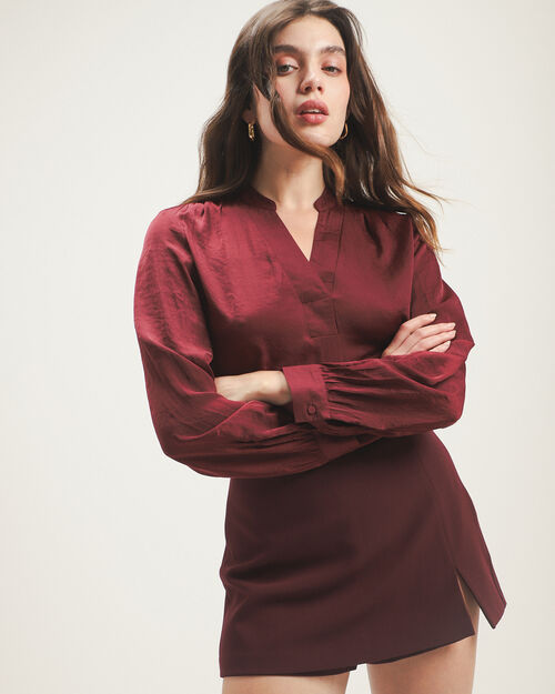 Camisa Roja Satinada