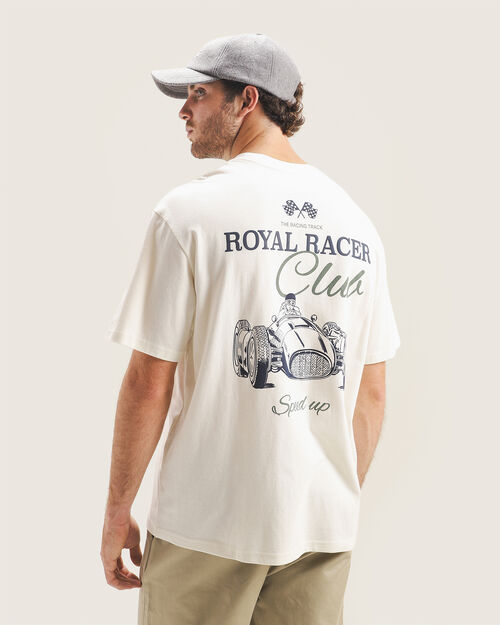 Playera Blanca Estampada