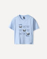 Playera Azul Mariposas,AZUL PASTEL