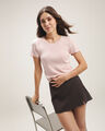 Crop Top Rayas Café,ROSA PASTEL