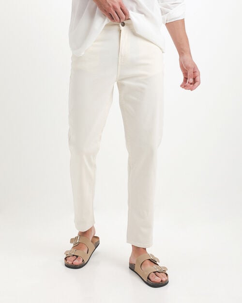 Pantal&oacute;n Blanco Gabardina