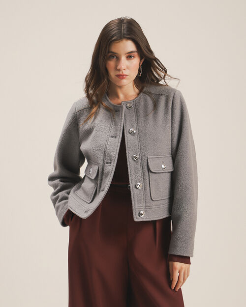 Abrigo Botones Metálicos