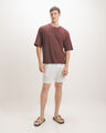 Short Beige Pull On,CRUDO
